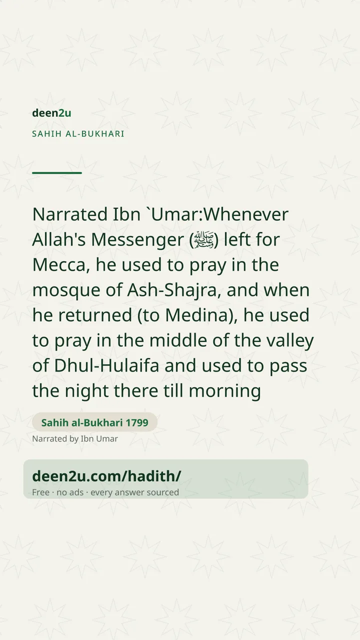 Sahih al-Bukhari 1799