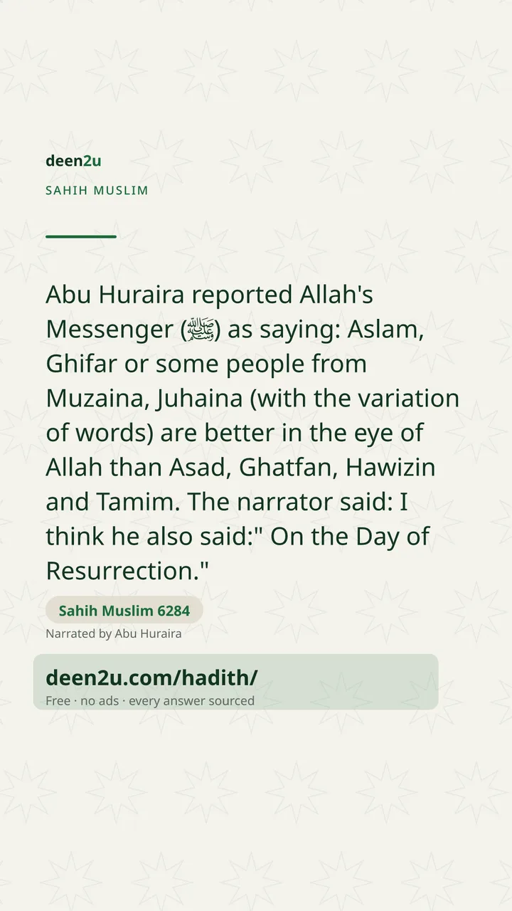 Sahih Muslim 6284