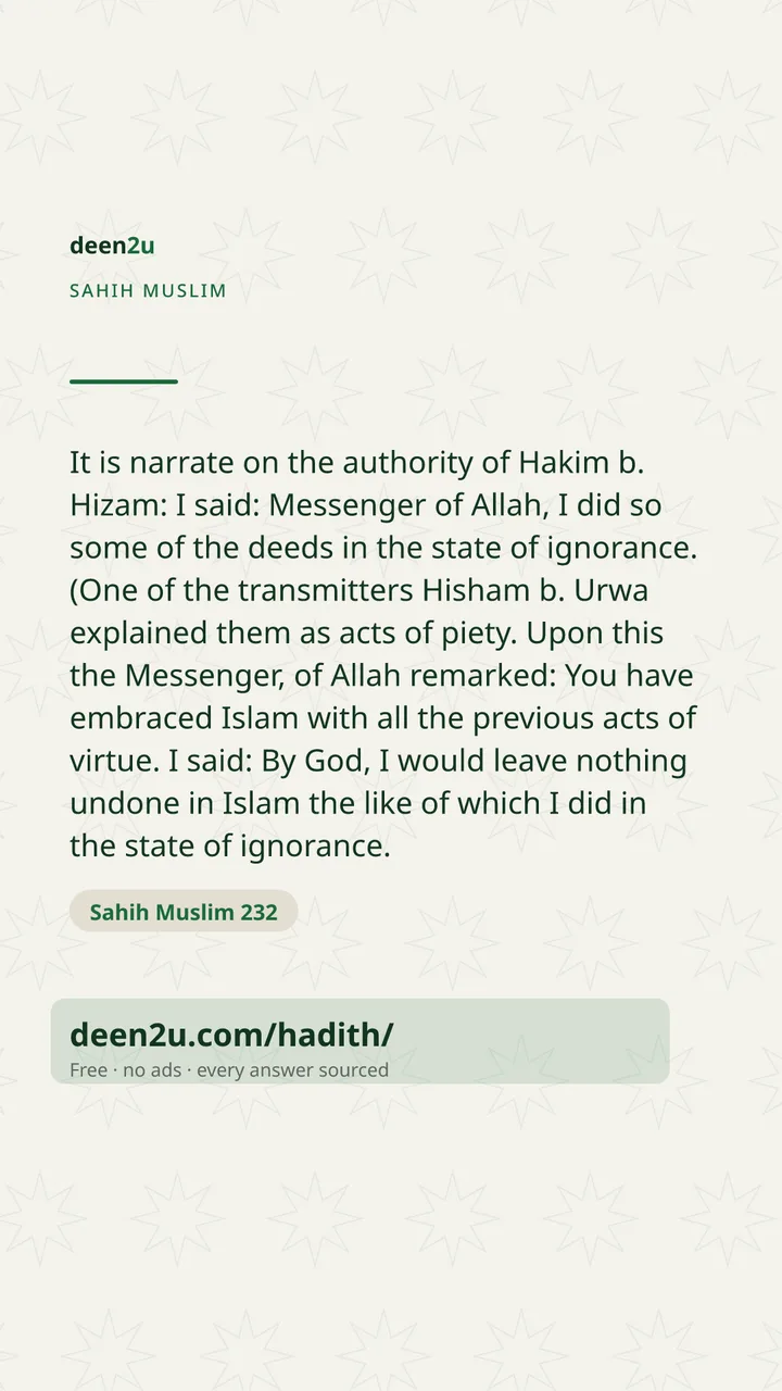 Sahih Muslim 232