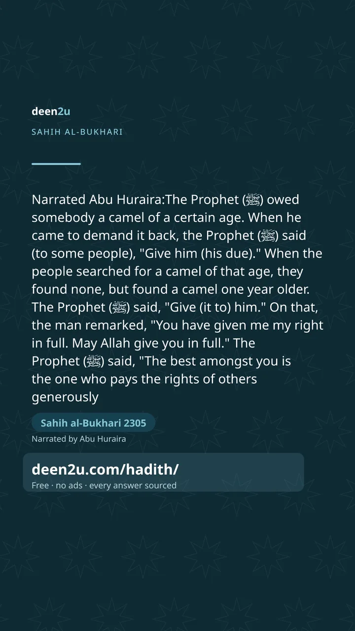Sahih al-Bukhari 2305