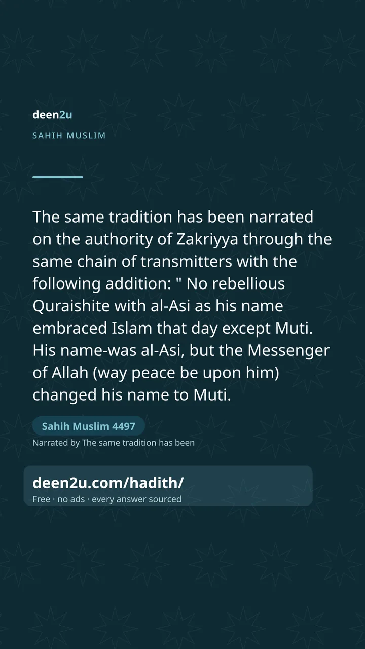 Sahih Muslim 4497