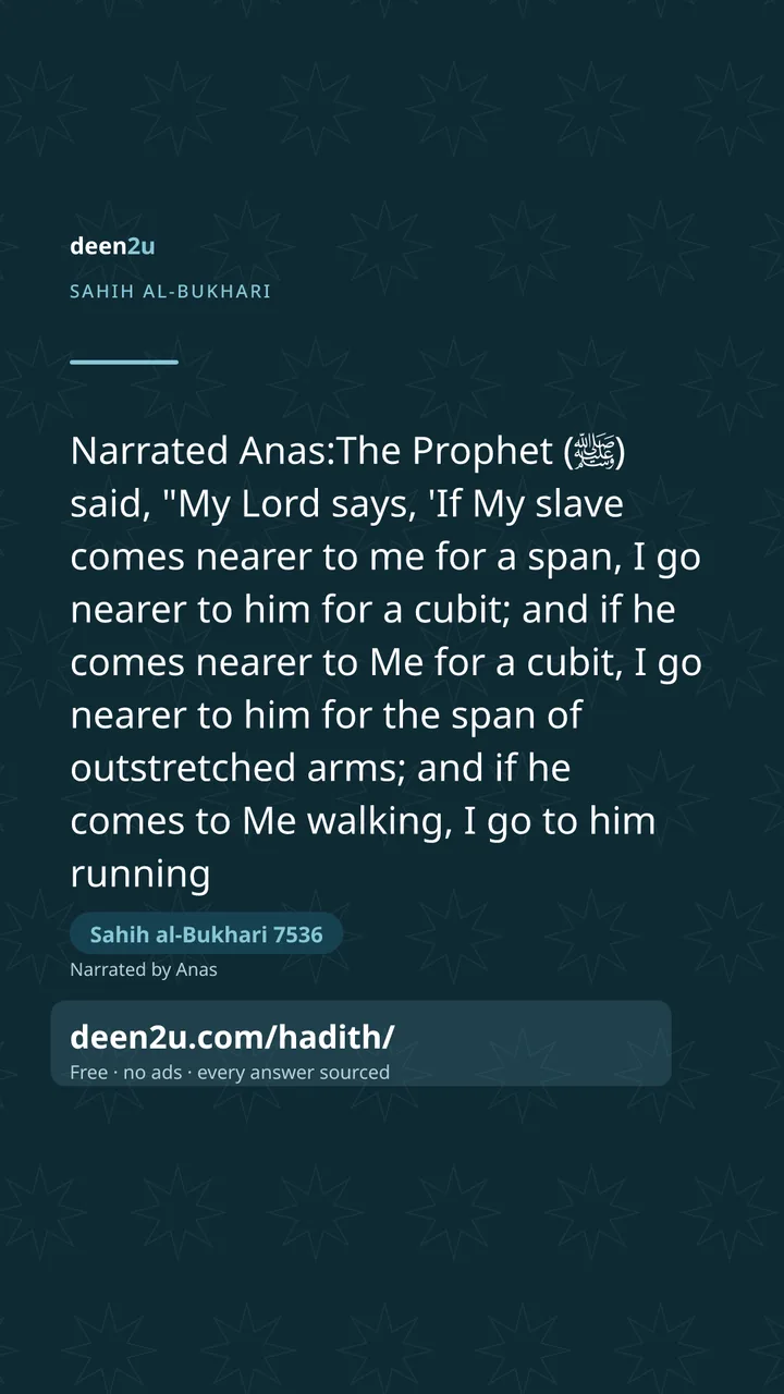 Sahih al-Bukhari 7536