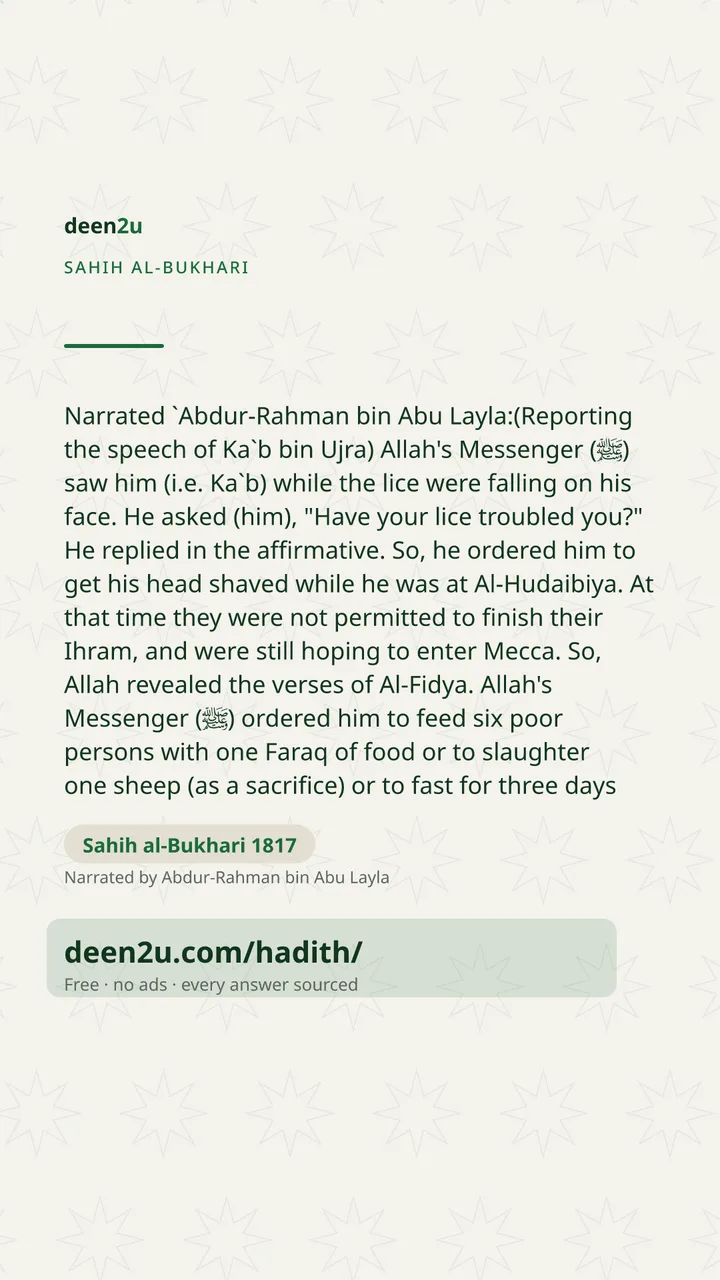Sahih al-Bukhari 1817