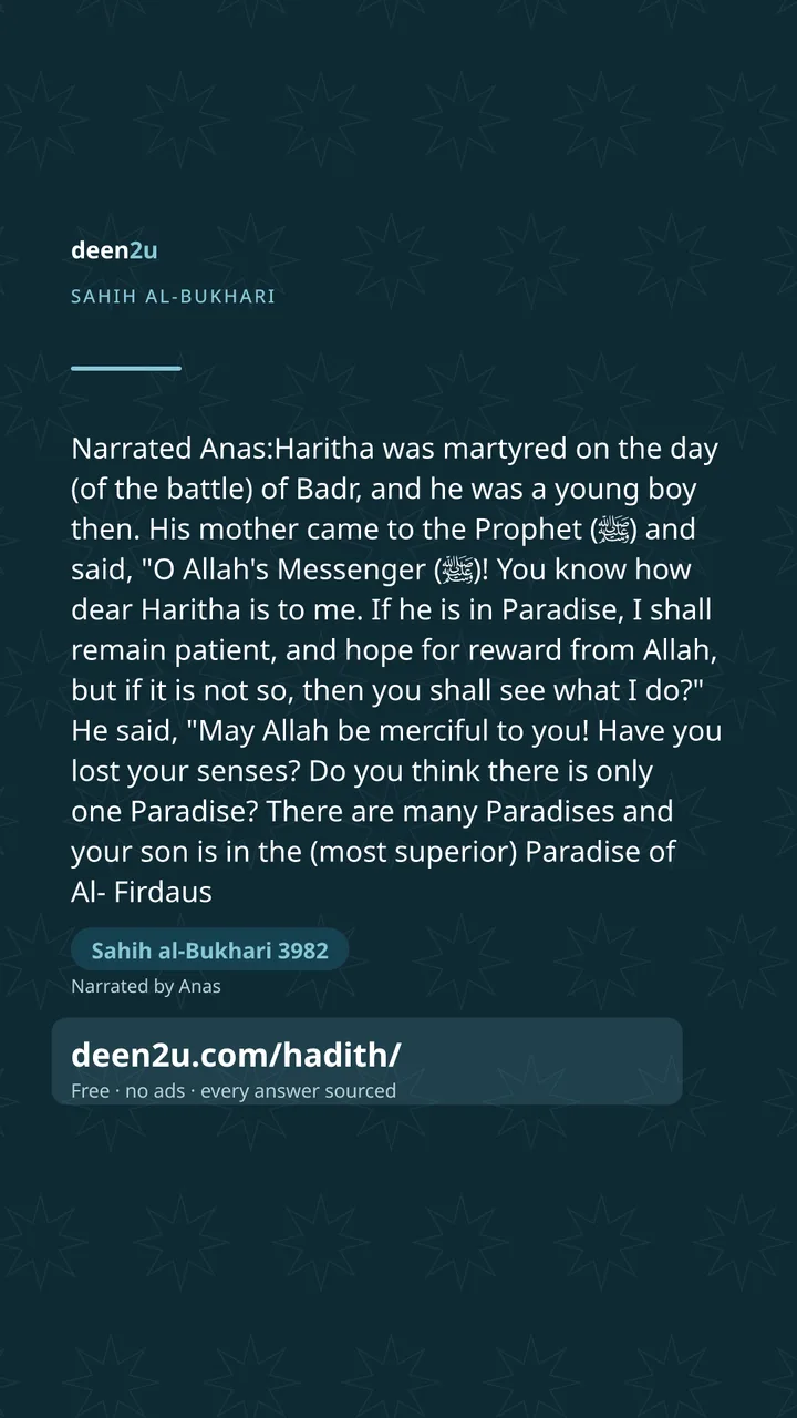 Sahih al-Bukhari 3982