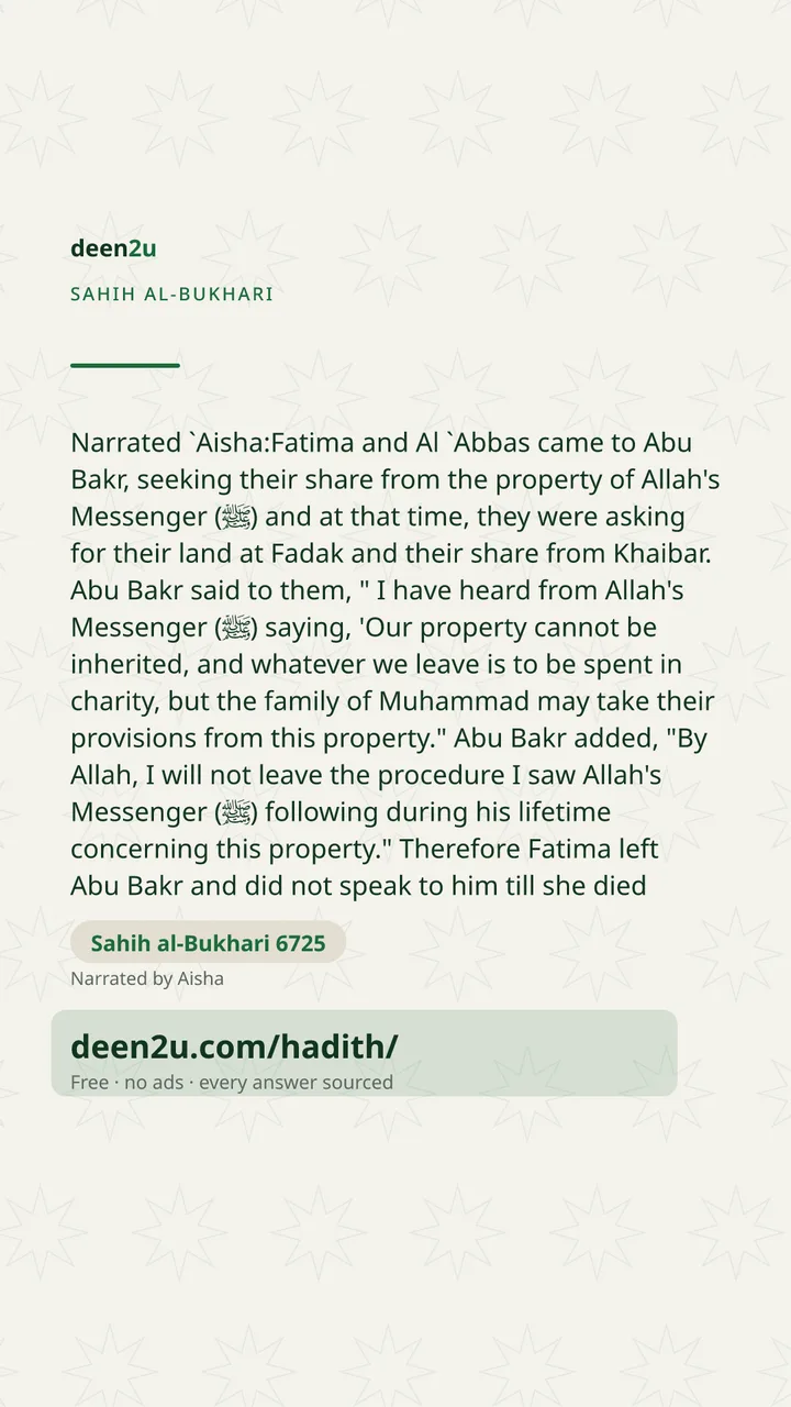 Sahih al-Bukhari 6725