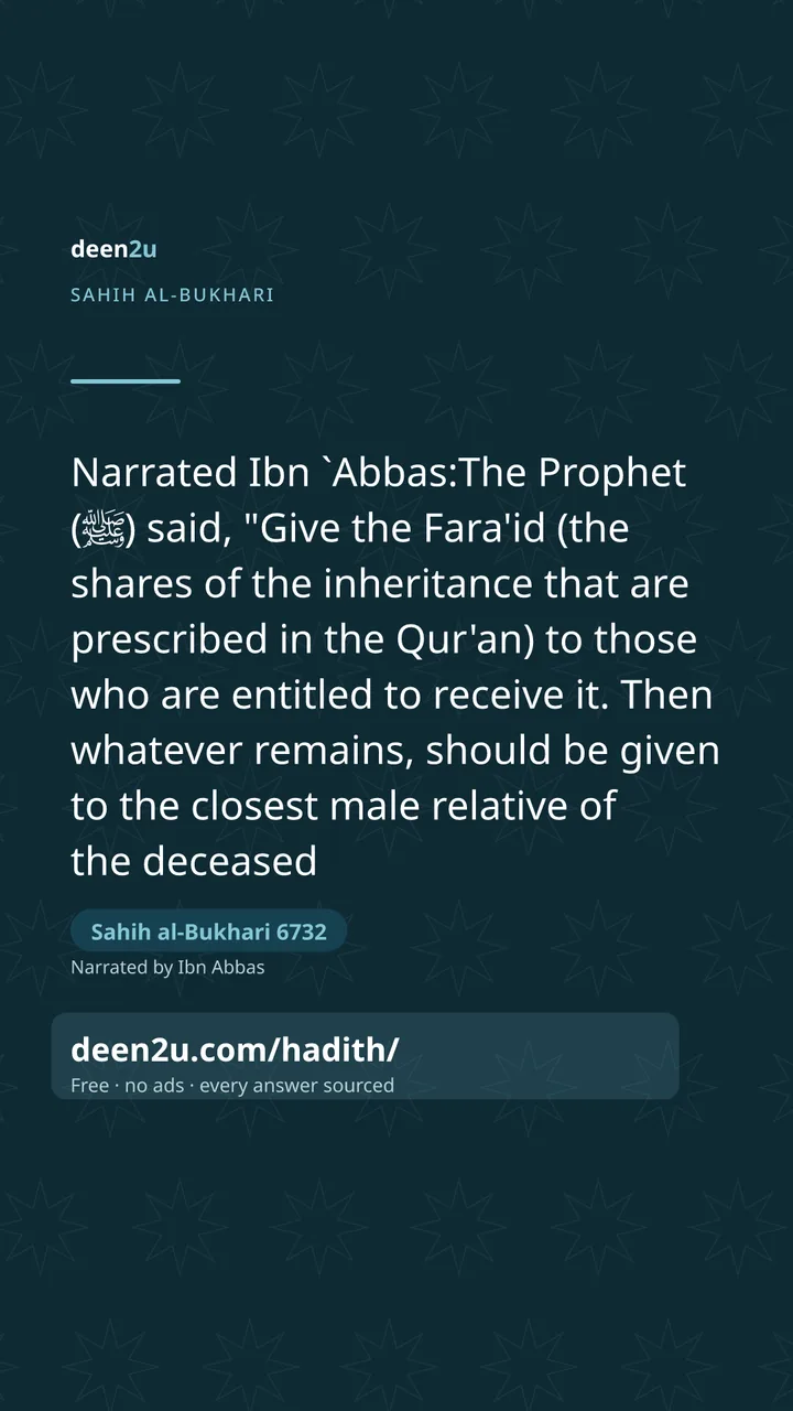 Sahih al-Bukhari 6732