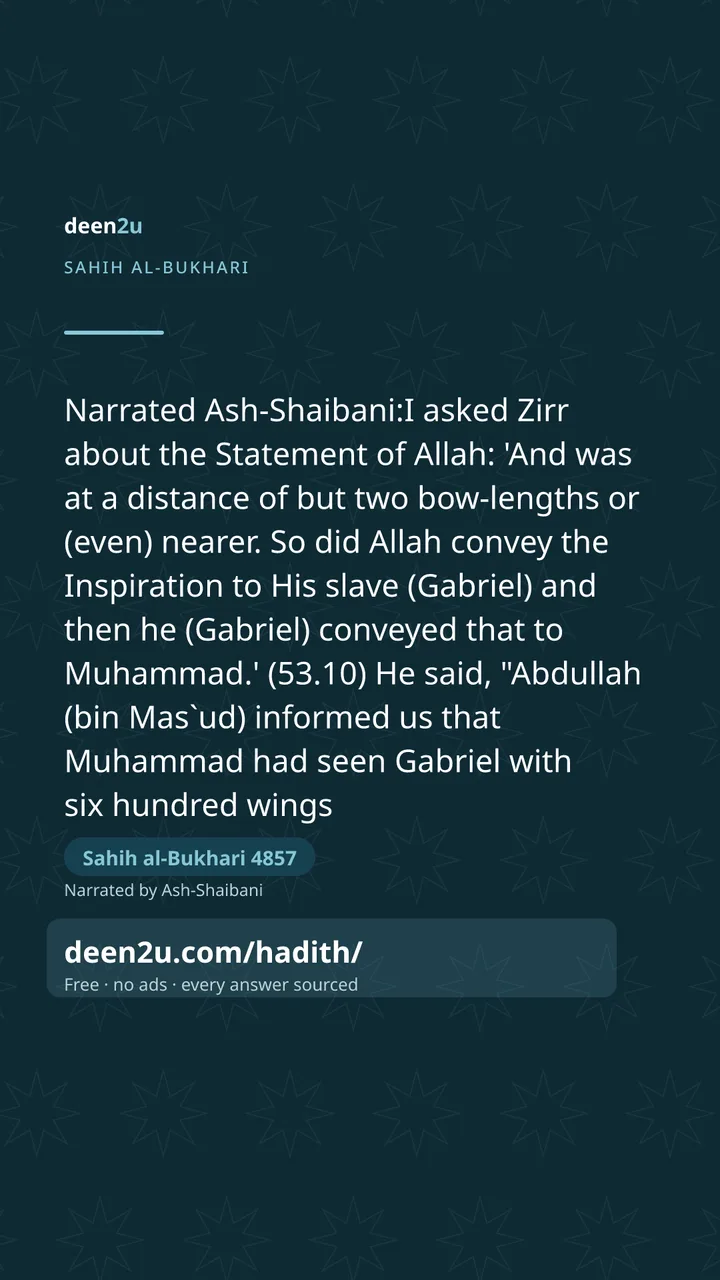 Sahih al-Bukhari 4857
