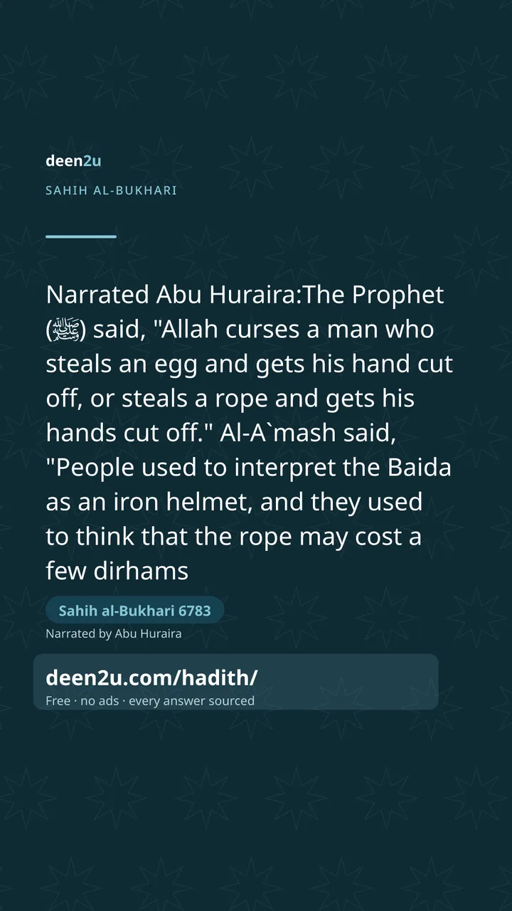 Sahih al-Bukhari 6783