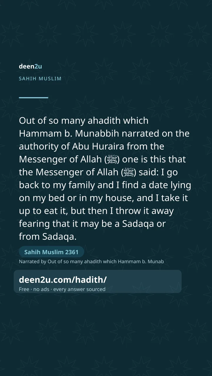 Sahih Muslim 2361