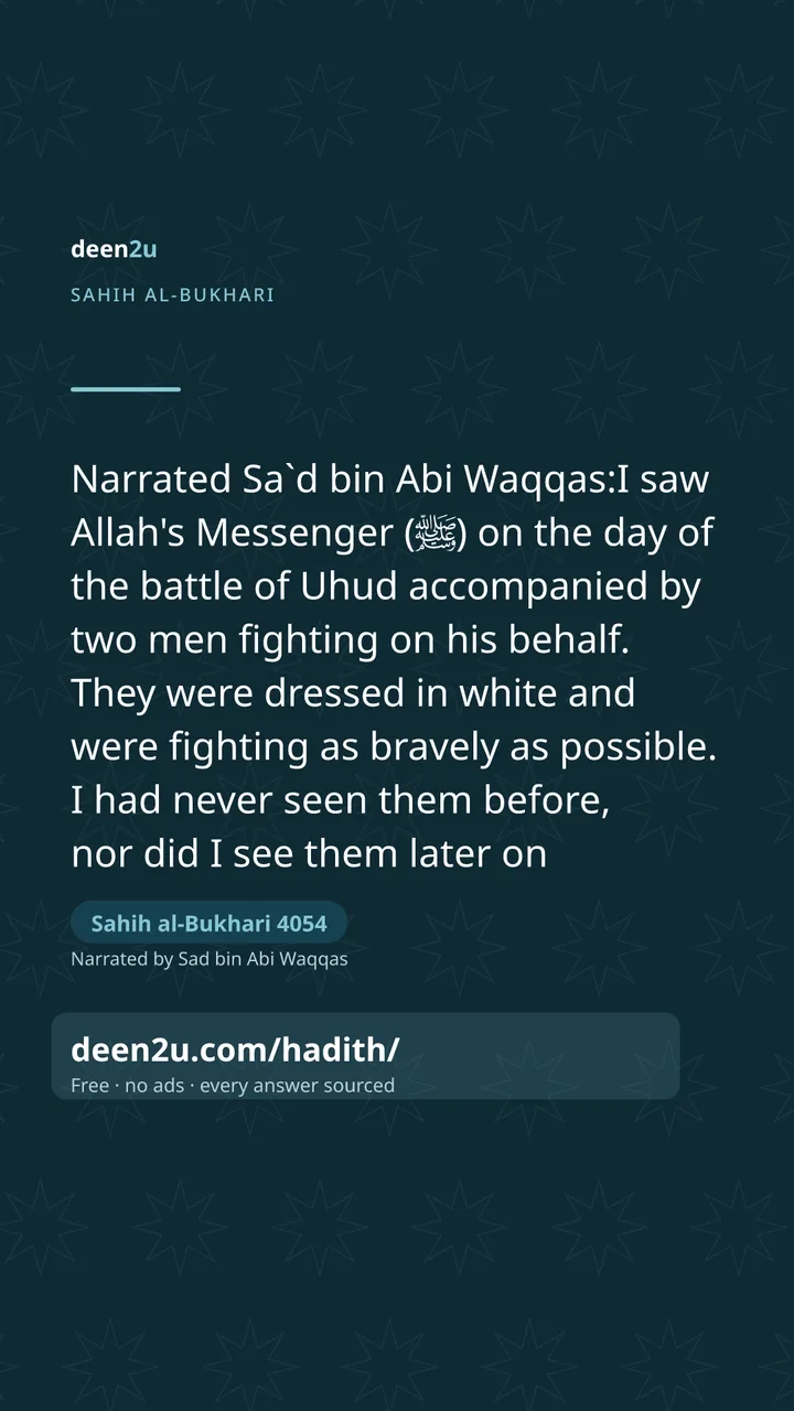 Sahih al-Bukhari 4054