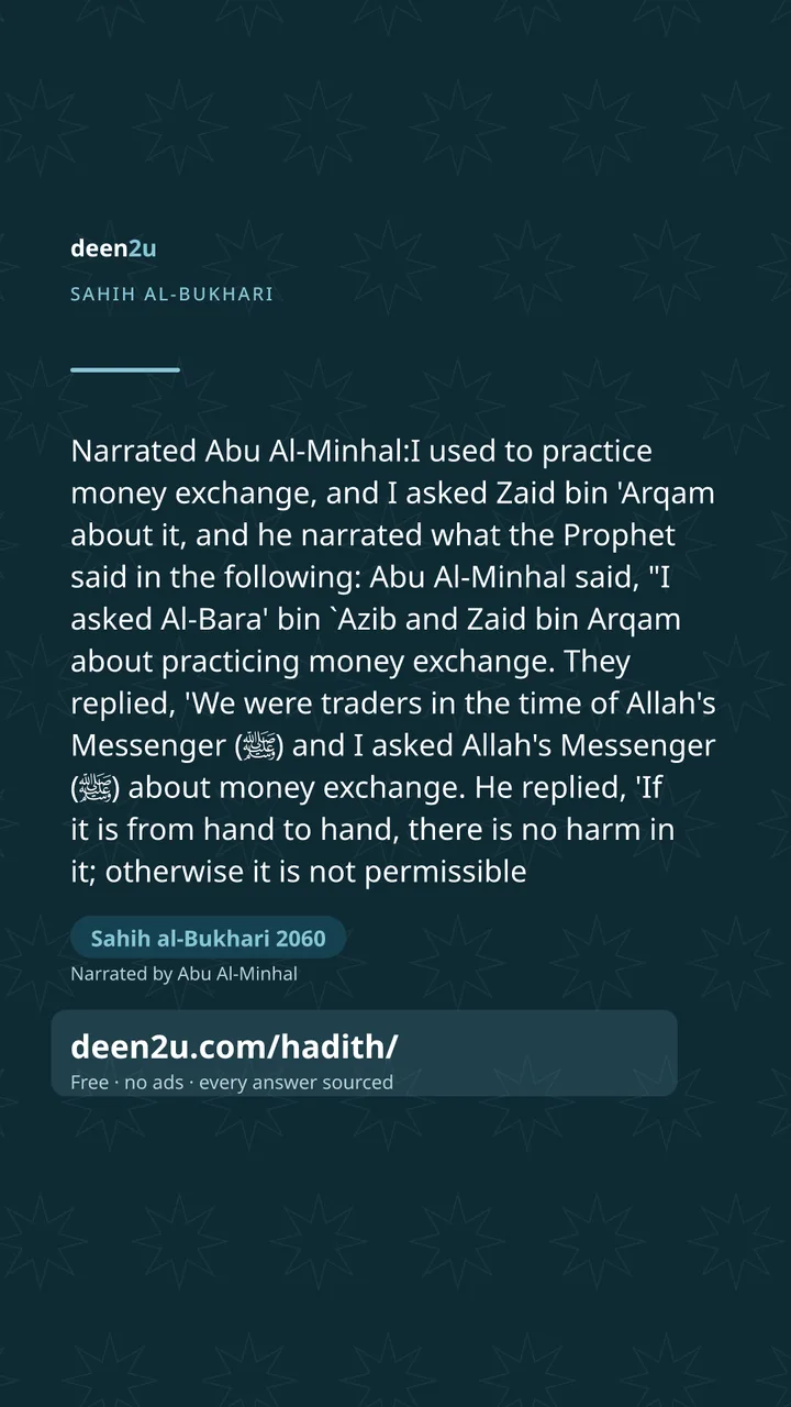 Sahih al-Bukhari 2060