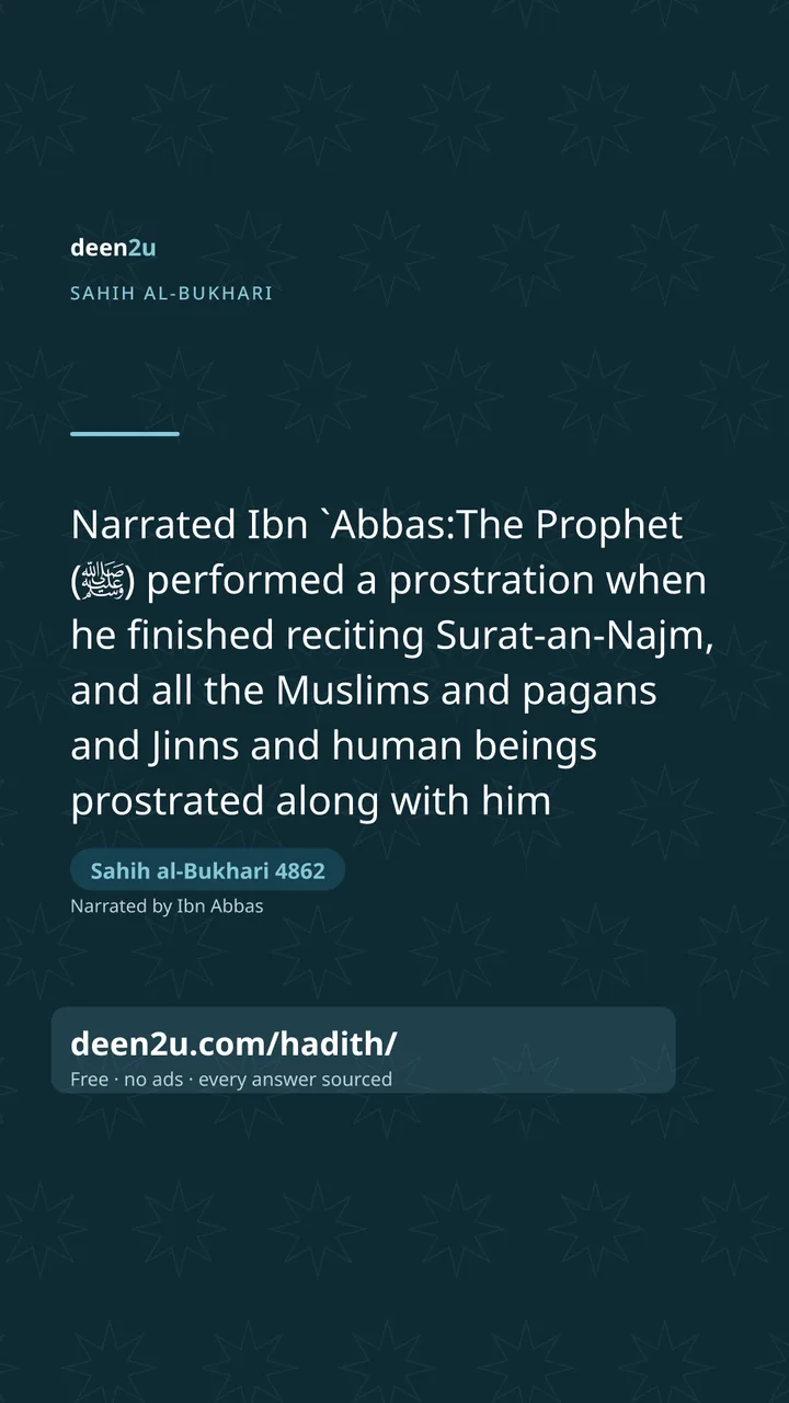 Sahih al-Bukhari 4862