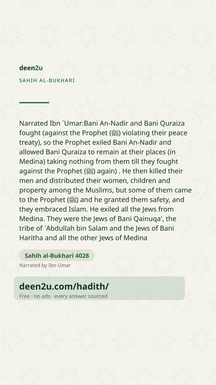 Sahih al-Bukhari 4028