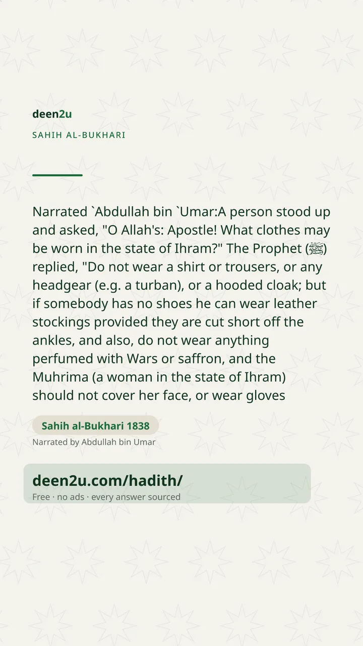 Sahih al-Bukhari 1838