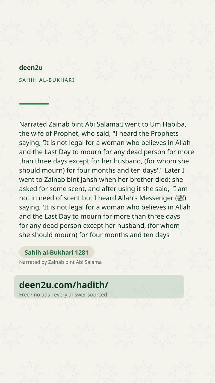 Sahih al-Bukhari 1281