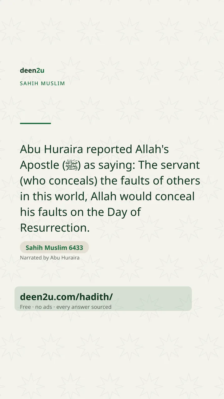 Sahih Muslim 6433