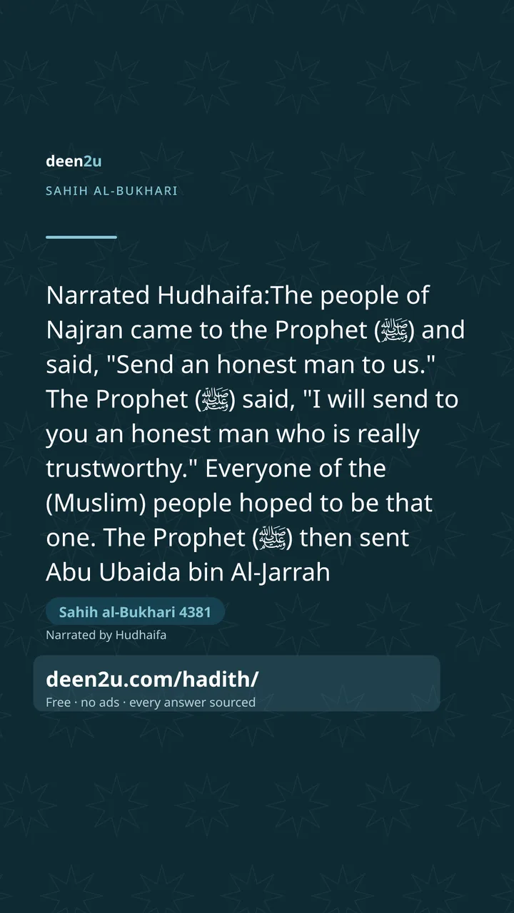 Sahih al-Bukhari 4381