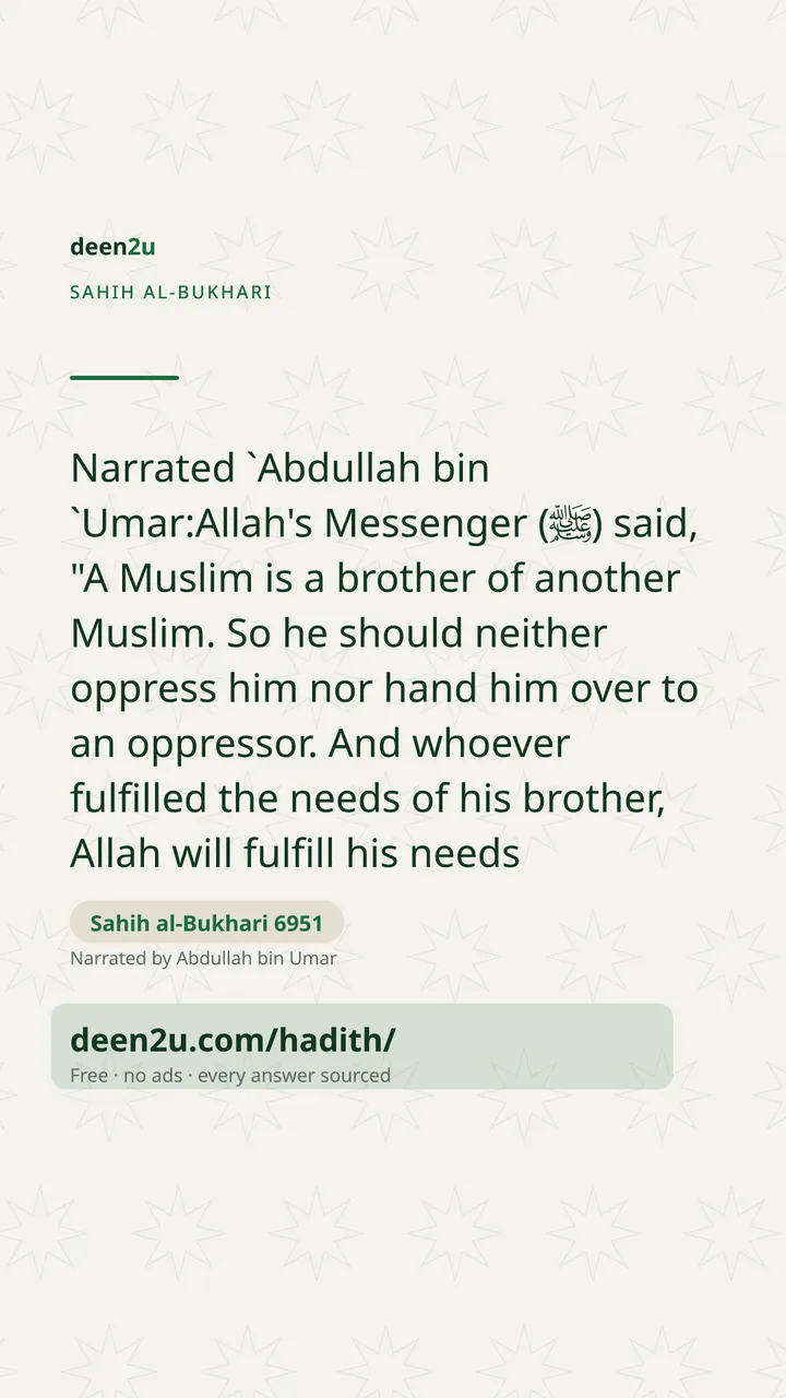 Sahih al-Bukhari 6951