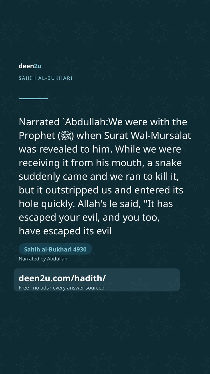 Sahih al-Bukhari 4930