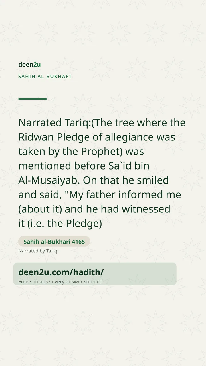 Sahih al-Bukhari 4165