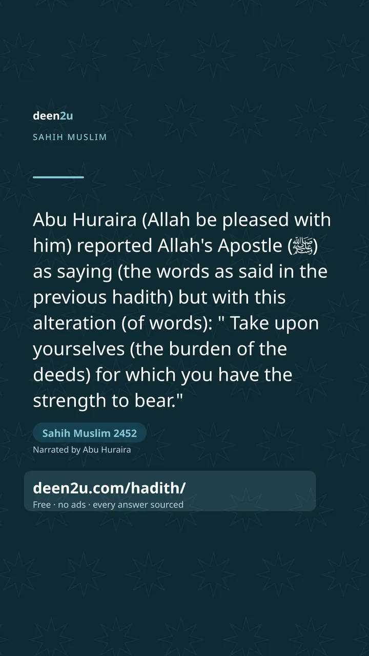 Sahih Muslim 2452