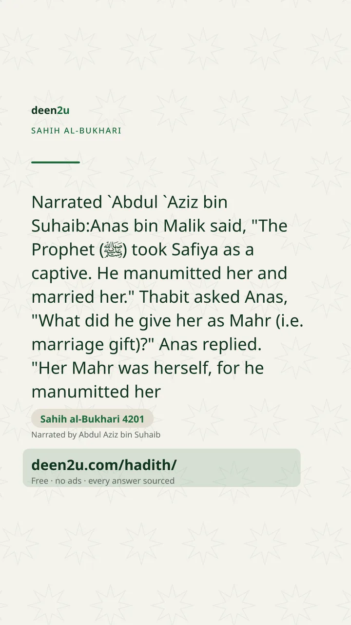 Sahih al-Bukhari 4201