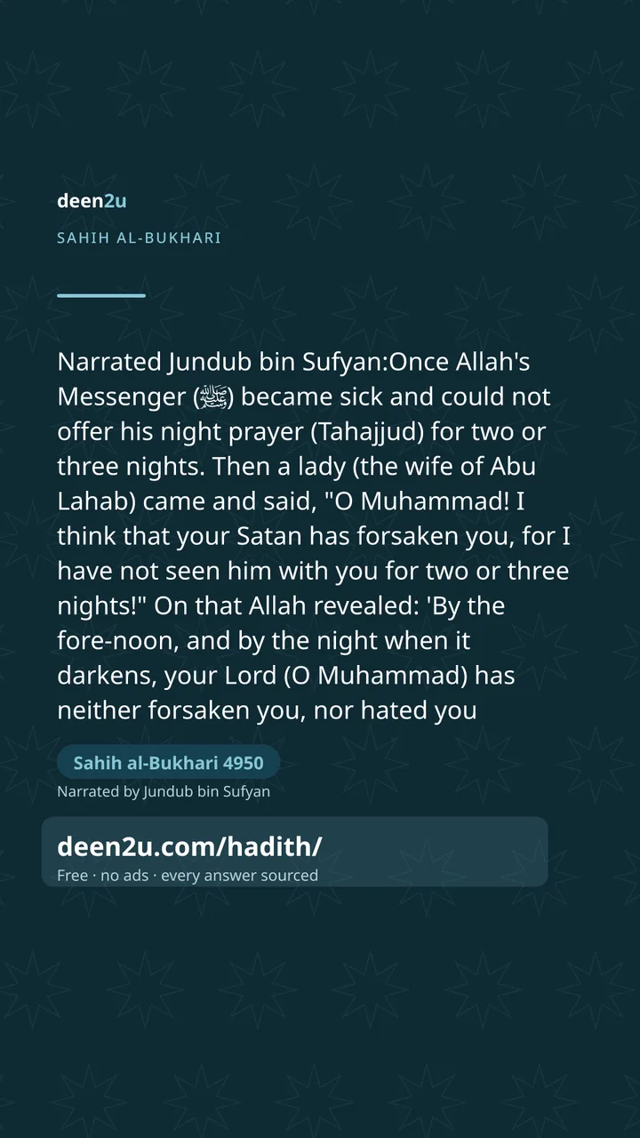 Sahih al-Bukhari 4950