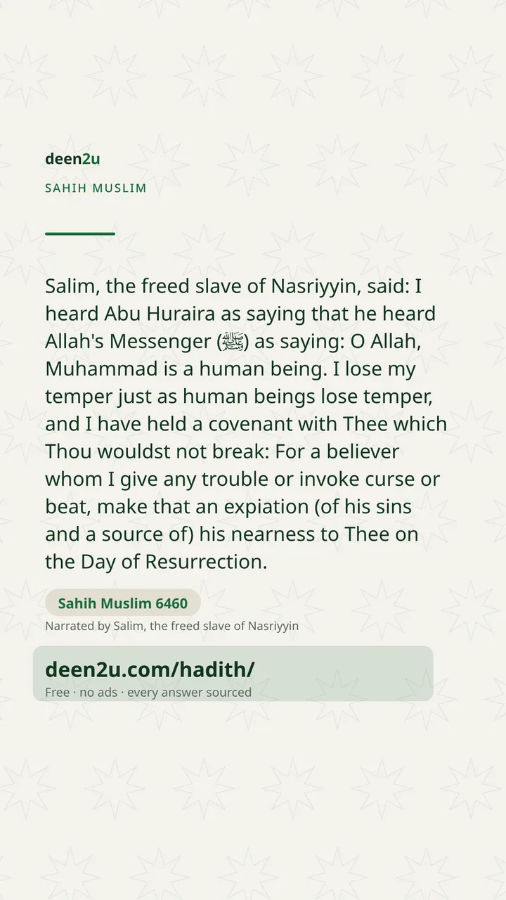 Sahih Muslim 6460