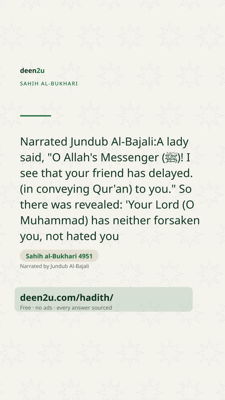 Sahih al-Bukhari 4951