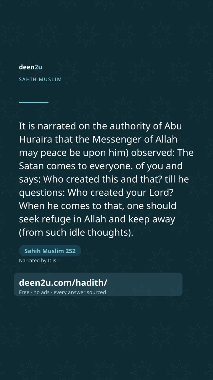 Sahih Muslim 252