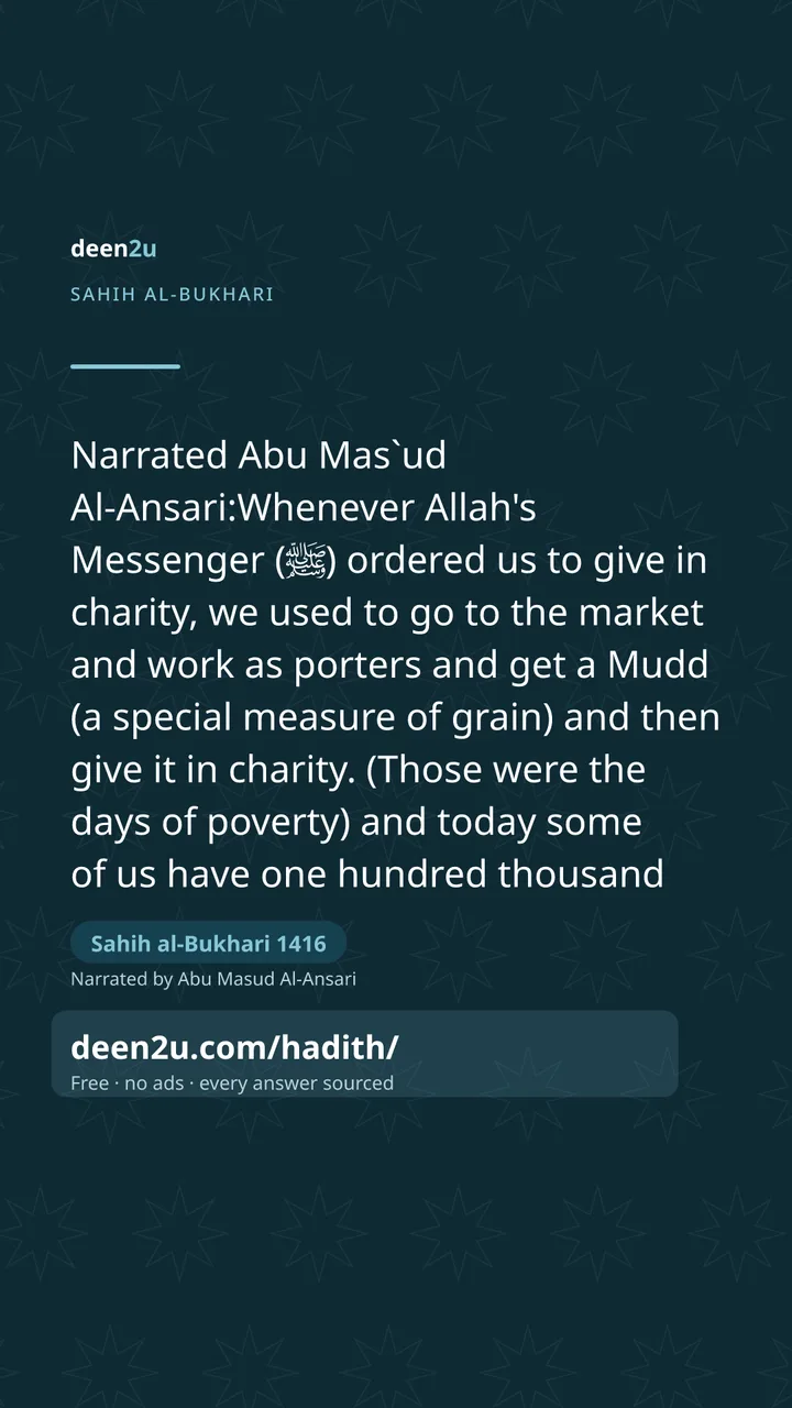 Sahih al-Bukhari 1416