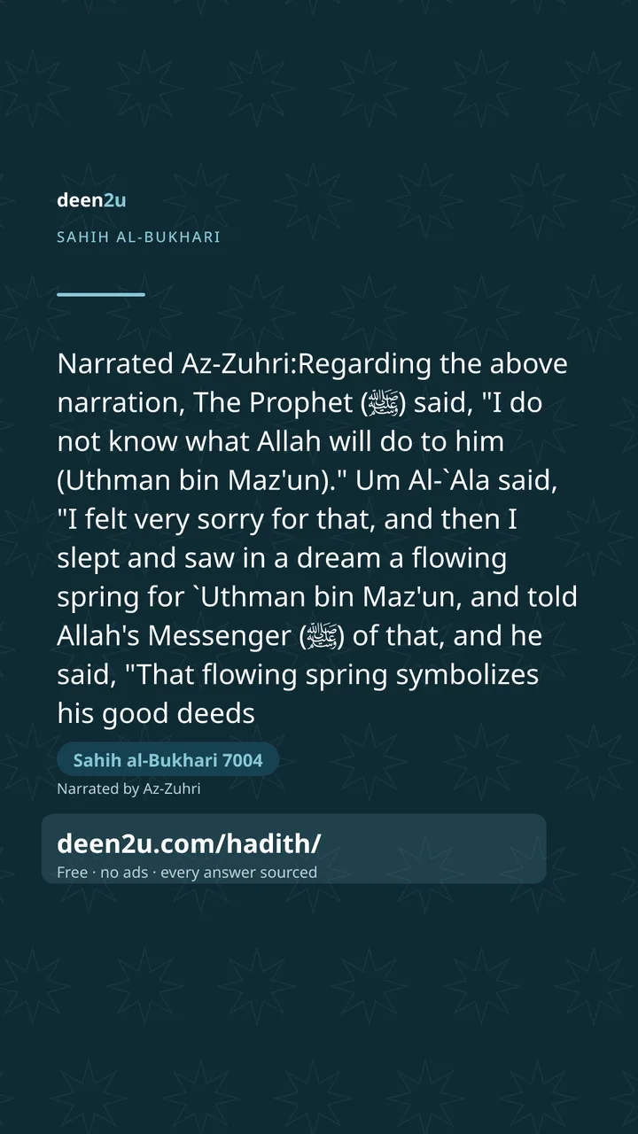 Sahih al-Bukhari 7004