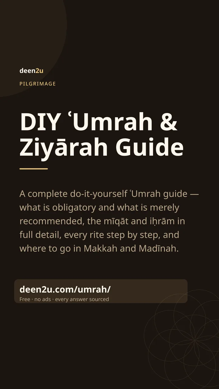 Shareable poster: DIY ʿUmrah & Ziyārah Guide