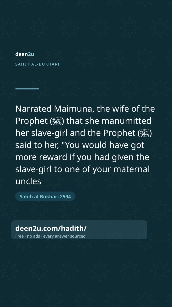 Sahih al-Bukhari 2594