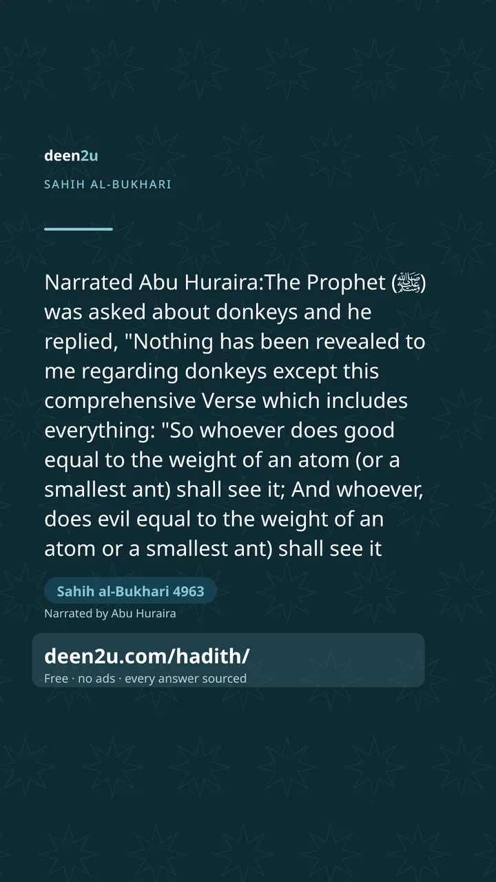 Sahih al-Bukhari 4963