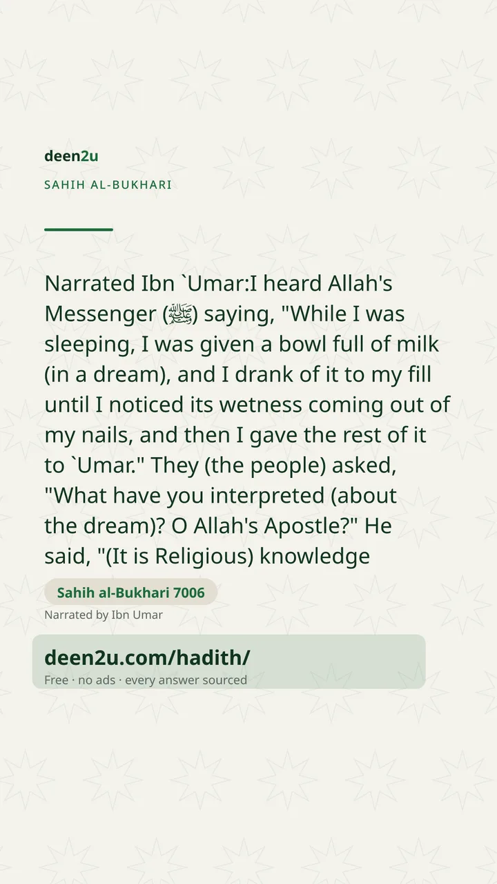 Sahih al-Bukhari 7006