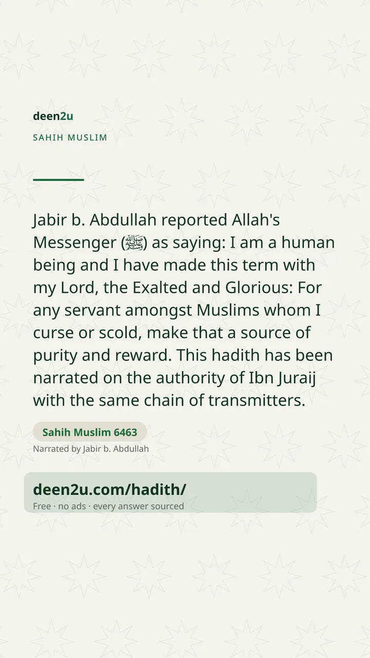 Sahih Muslim 6463
