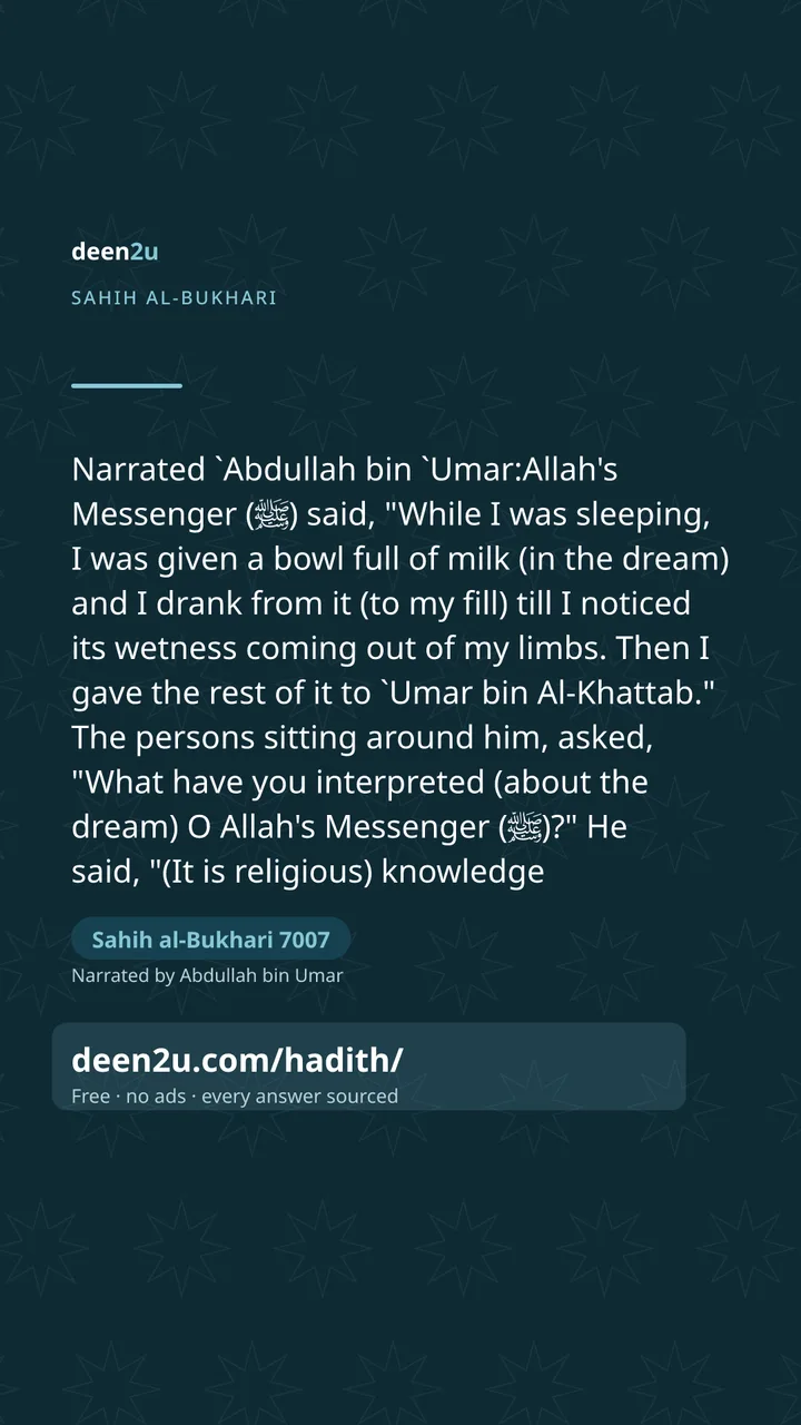 Sahih al-Bukhari 7007