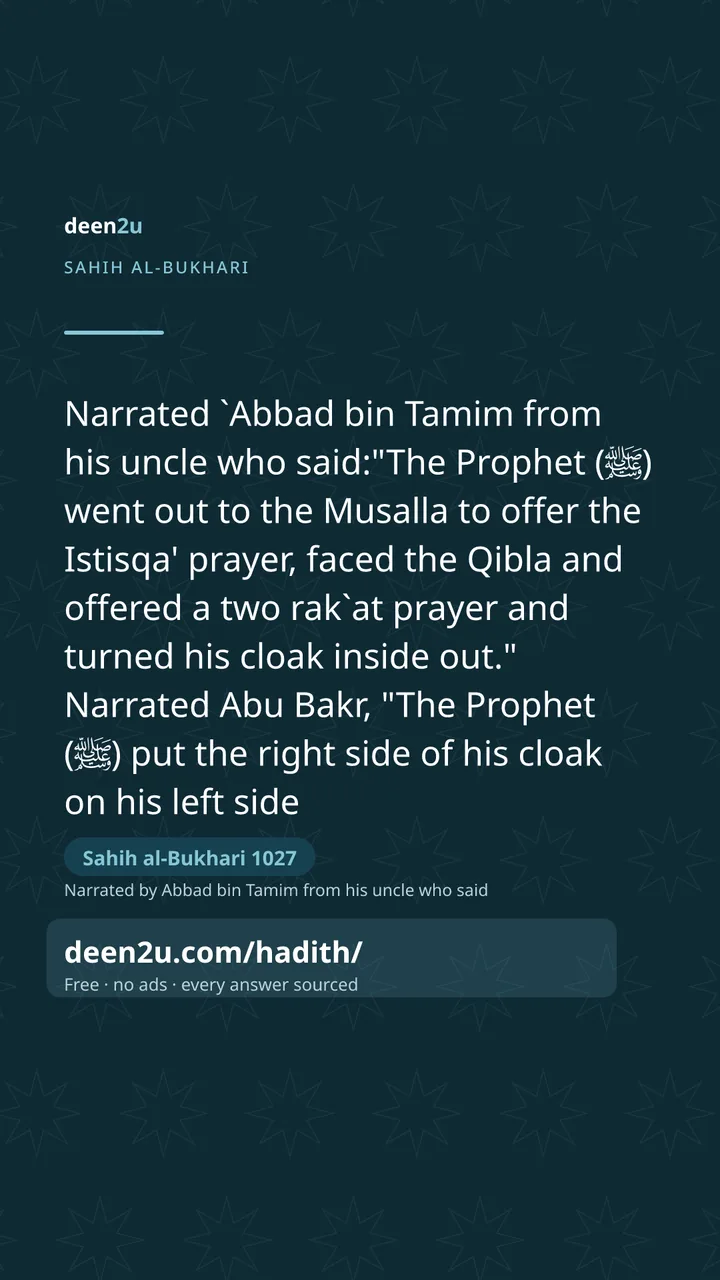 Sahih al-Bukhari 1027