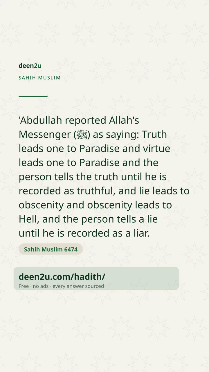Sahih Muslim 6474