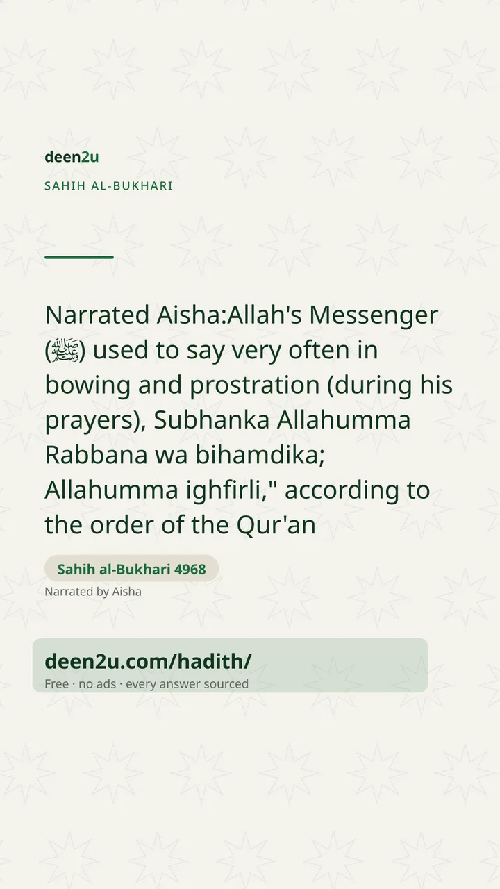 Sahih al-Bukhari 4968