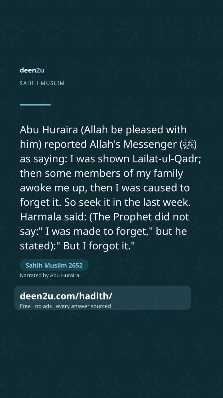 Sahih Muslim 2652