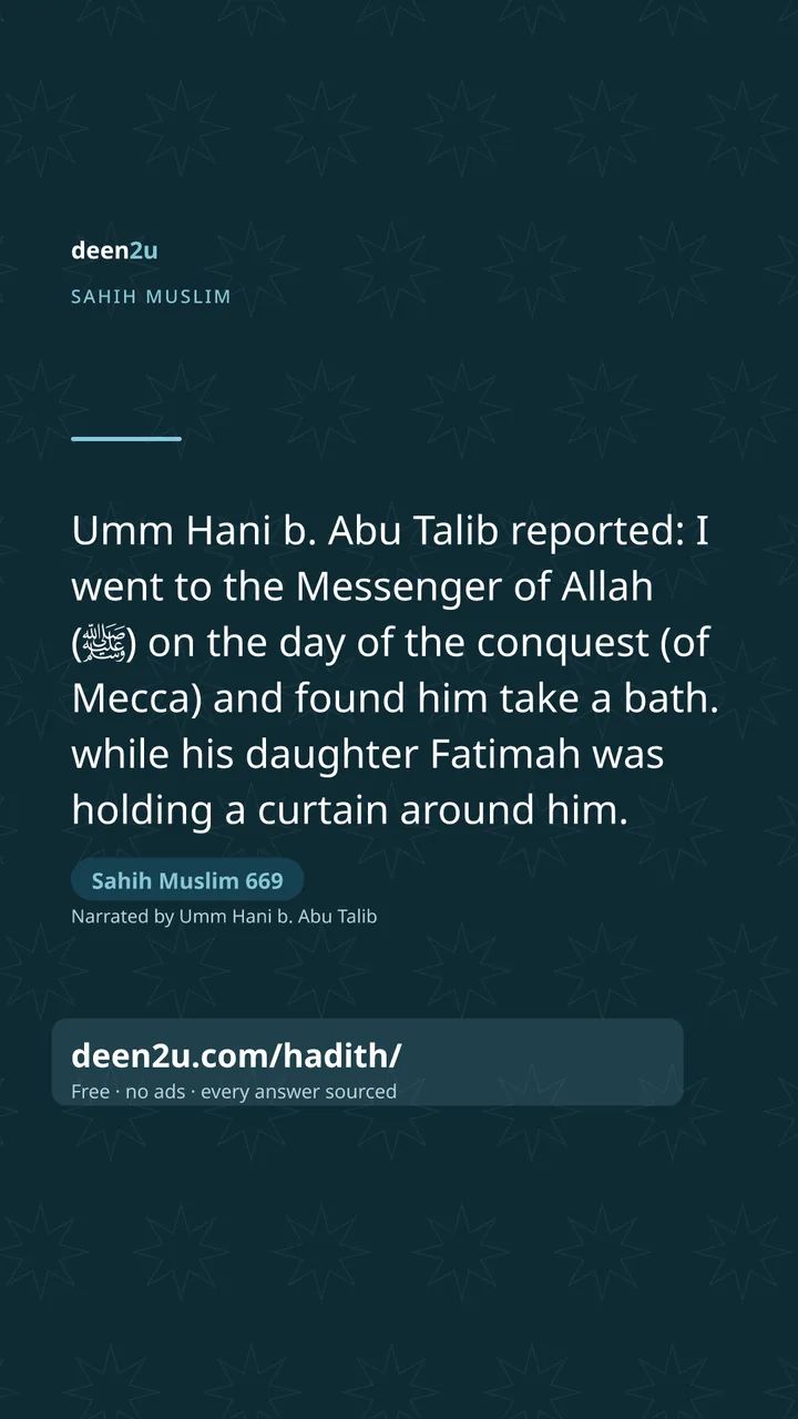 Sahih Muslim 669