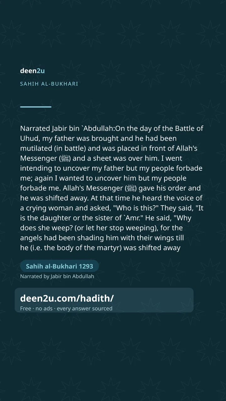Sahih al-Bukhari 1293