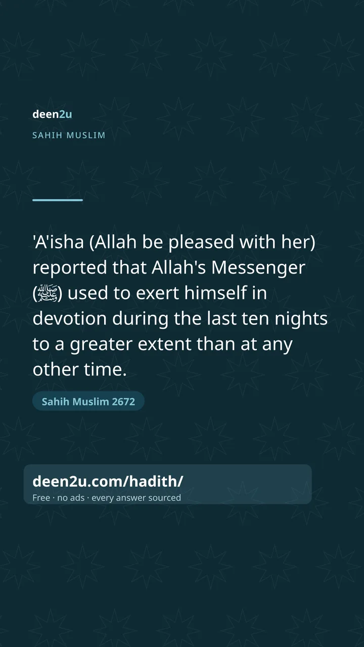 Sahih Muslim 2672