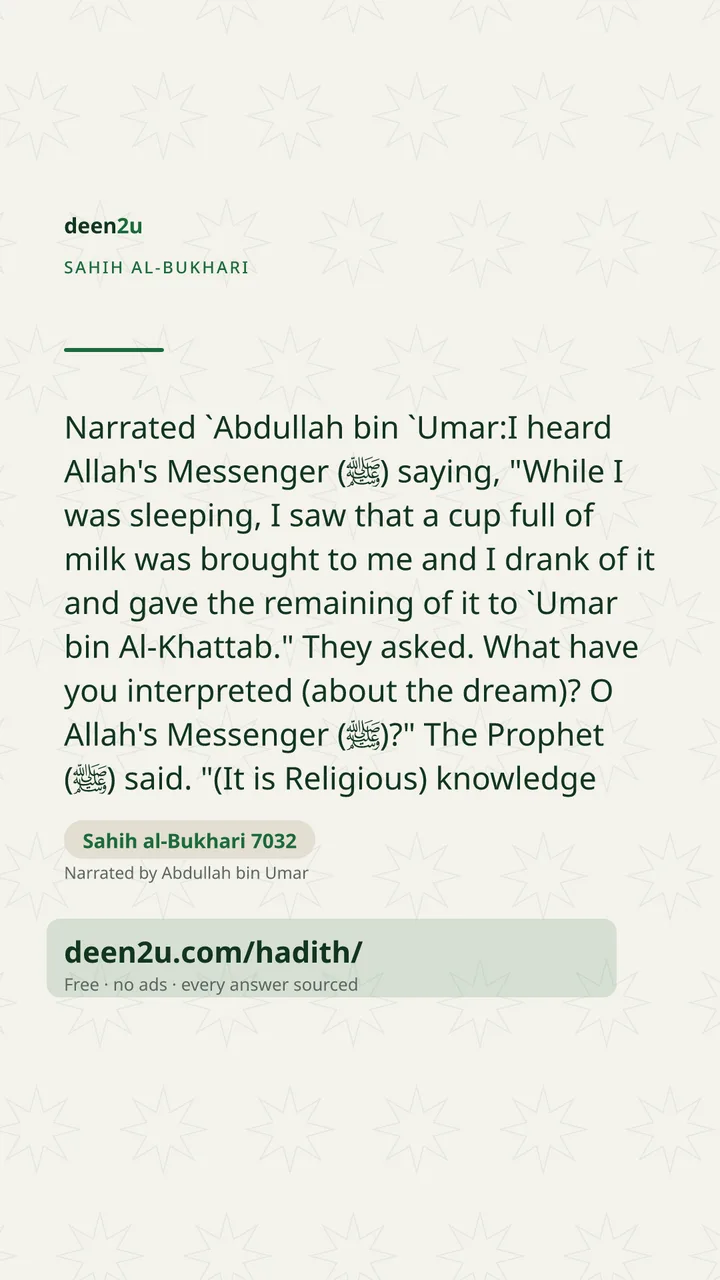 Sahih al-Bukhari 7032