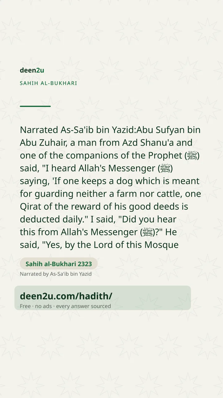 Sahih al-Bukhari 2323