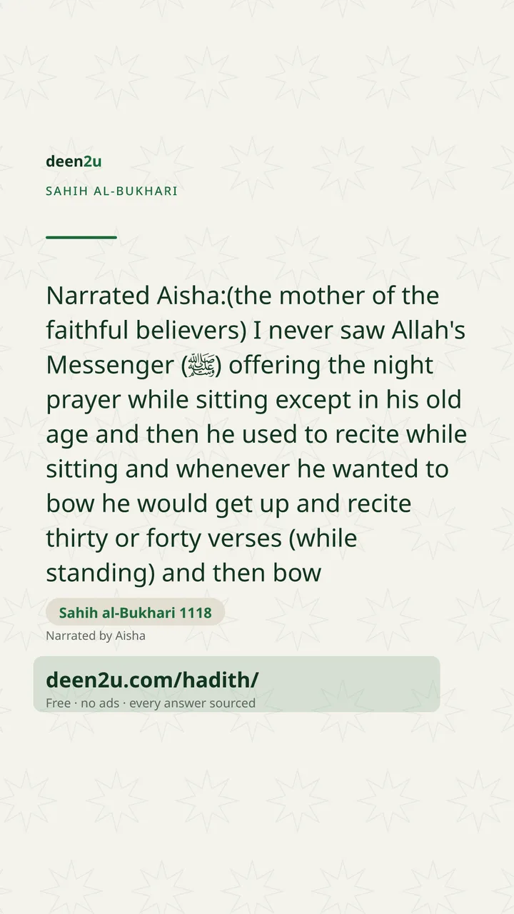 Sahih al-Bukhari 1118