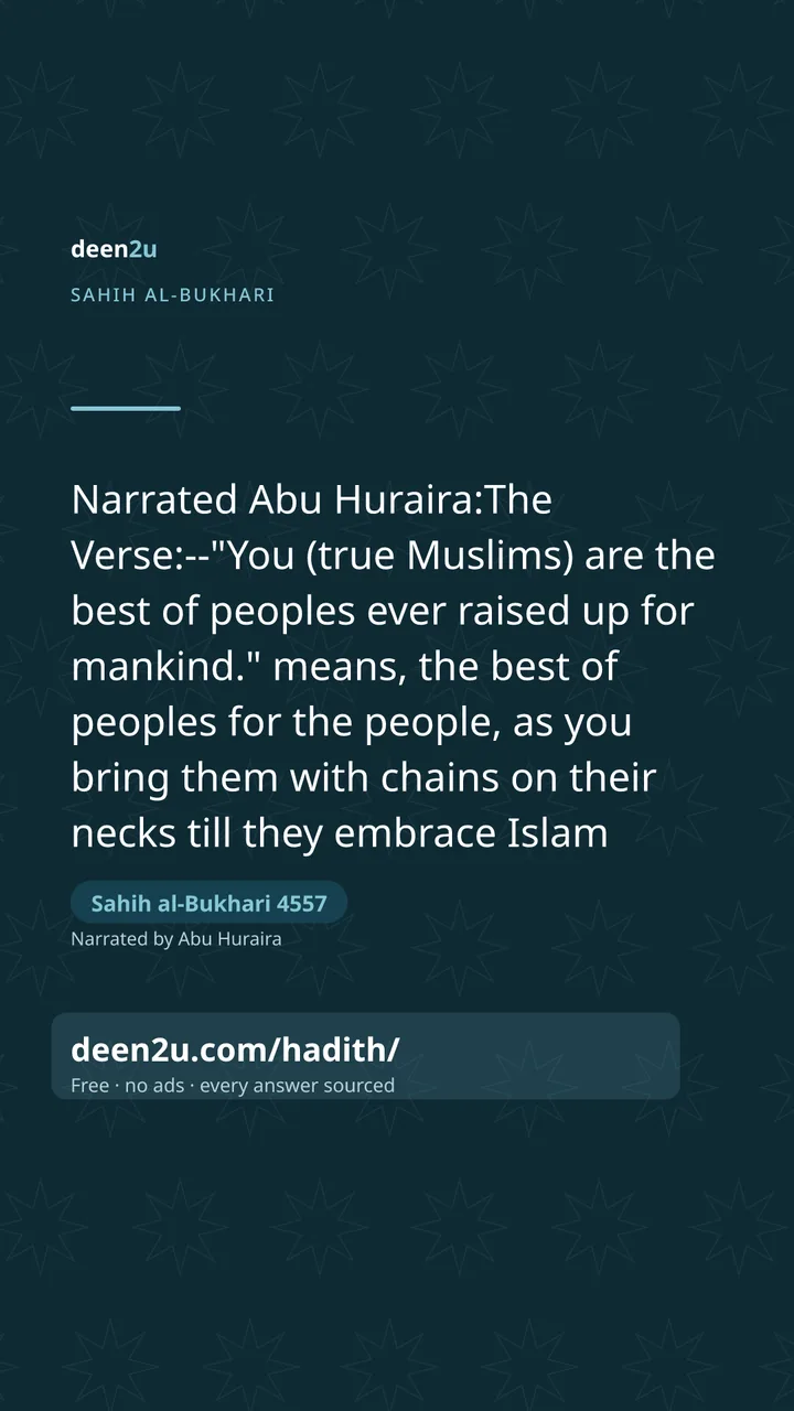 Sahih al-Bukhari 4557
