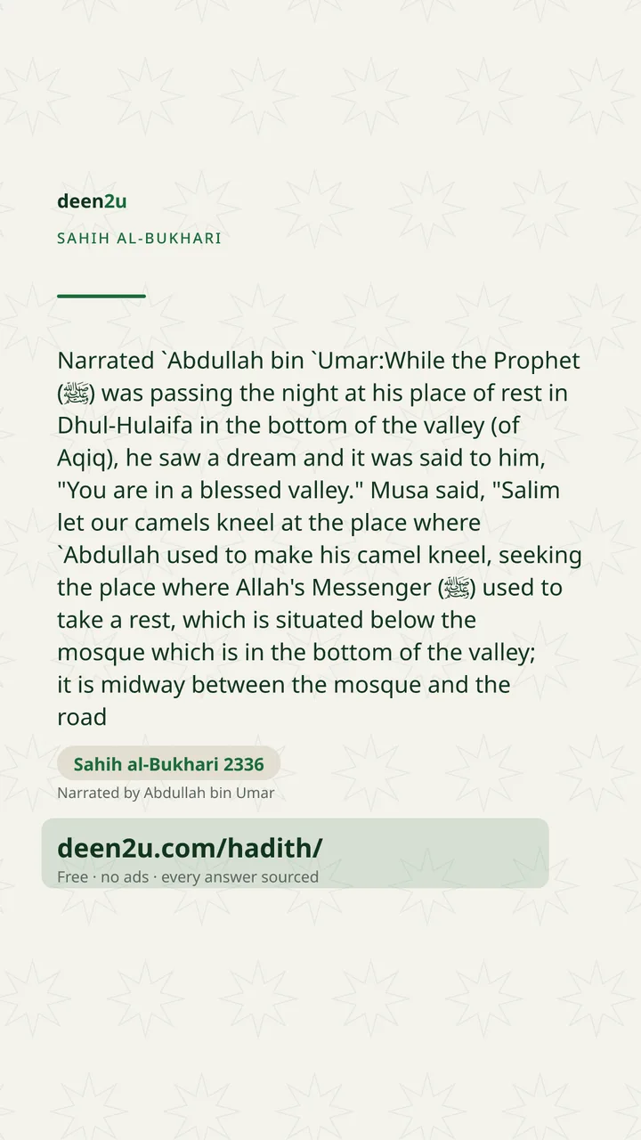 Sahih al-Bukhari 2336